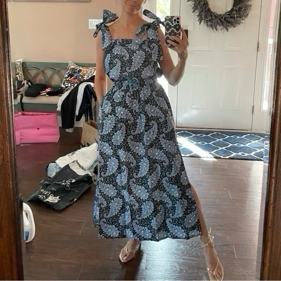 J.Crew Women’s Collection Tie-Shoulder Tank and Skirt in Ratti Pacific Paisley - Picture 2 of 16